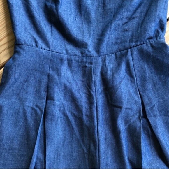 NWT Endless Rose Chambray Jumpsuit. Size Small - Picture 4 of 5